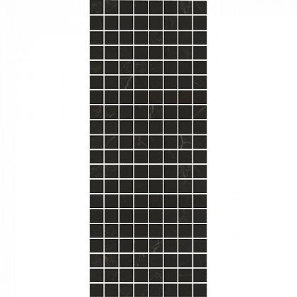 mm7204 декор алькала черный мозаичный 20x50 (10шт) 