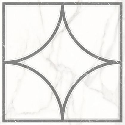 каррара нова 45х45 (7346-0002) (4шт) декор геометрия