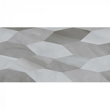 плитка настенная lazurro leaves серый 30х60 (1,44м2/46,08м2)