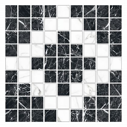 black & white мозаика микс k-61(60)/lr/m01/30x30