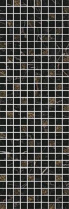 астория декор черный мозаичный mm12111 25х75