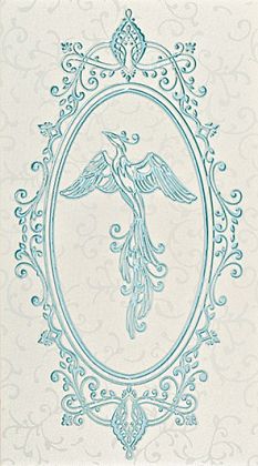 анастасия декор орнамент голубой 1645-0097 25х45