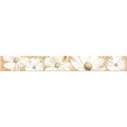 бордюр sfumato beige floret 6,2х50,5 (39 шт) 